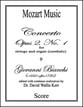 Concerto, Opus 2, No. 1 Orchestra sheet music cover